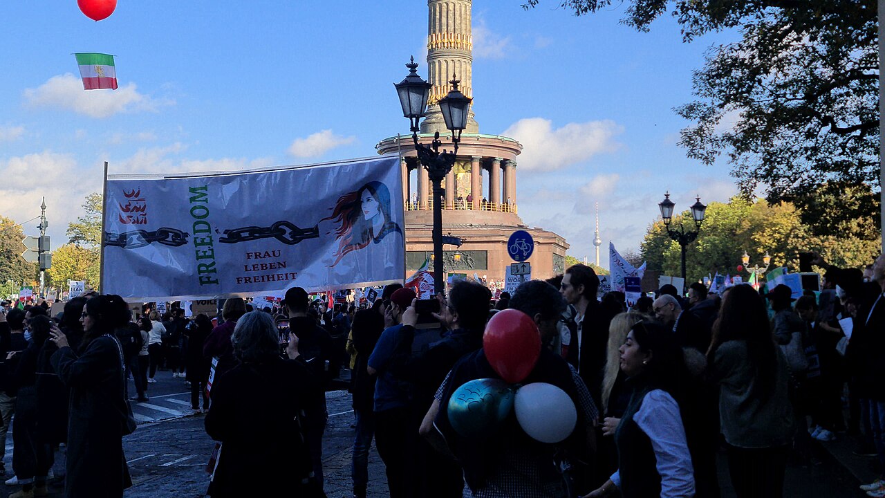Berlin freedom march for Iran, 2022