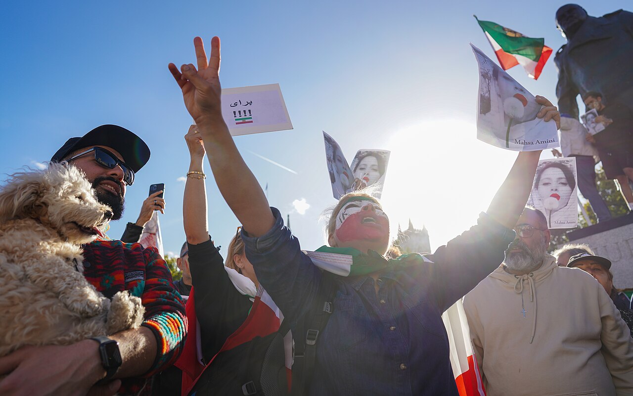 Mahsa Amini protest placard