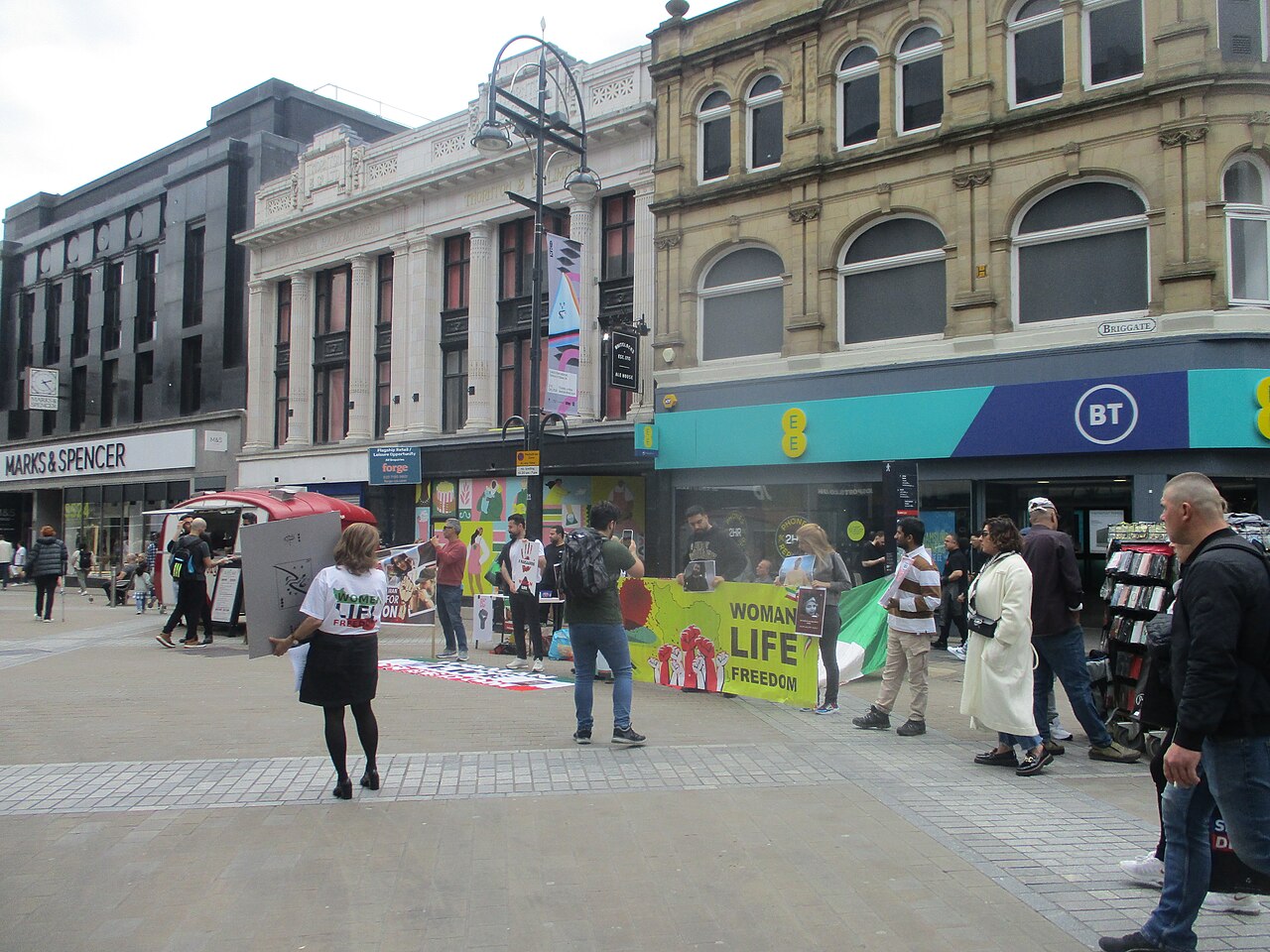Woman Life Freedom protest in Europe