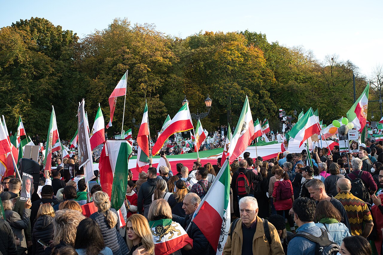 Woman Life Freedom Berlin crowd