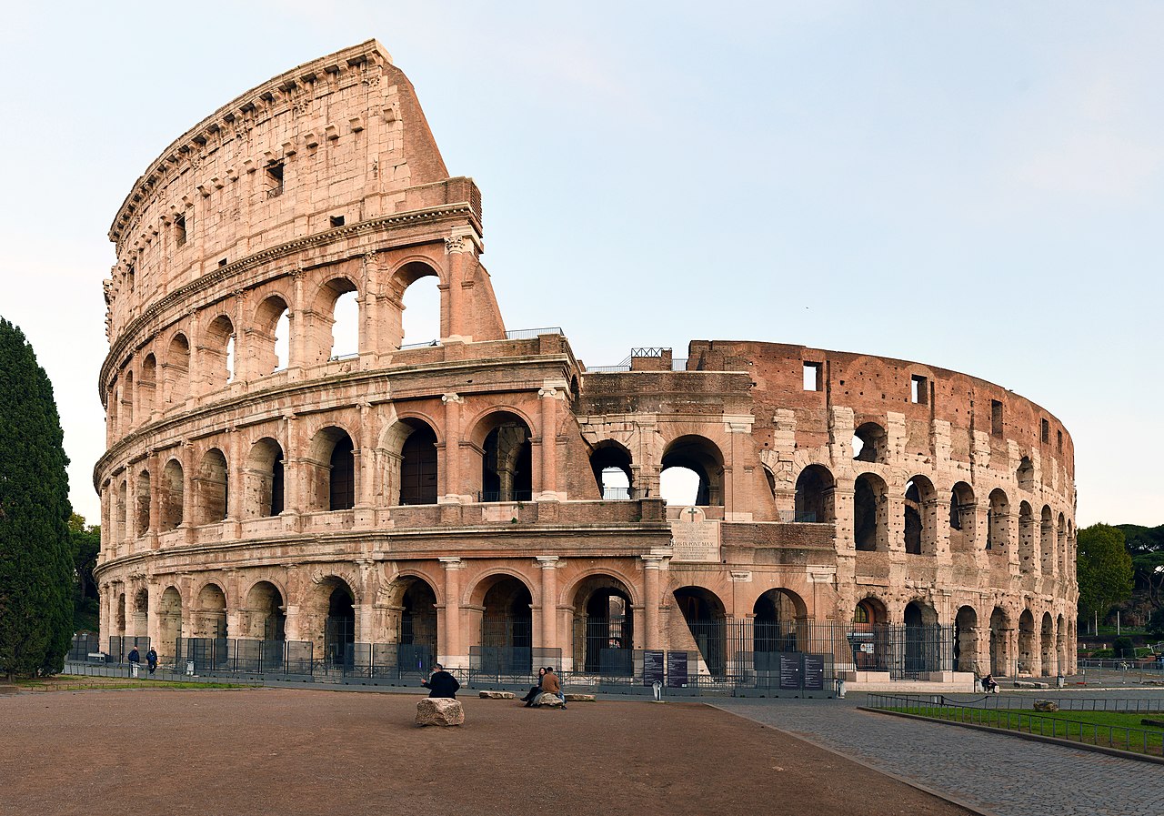 Rome Colosseum at night