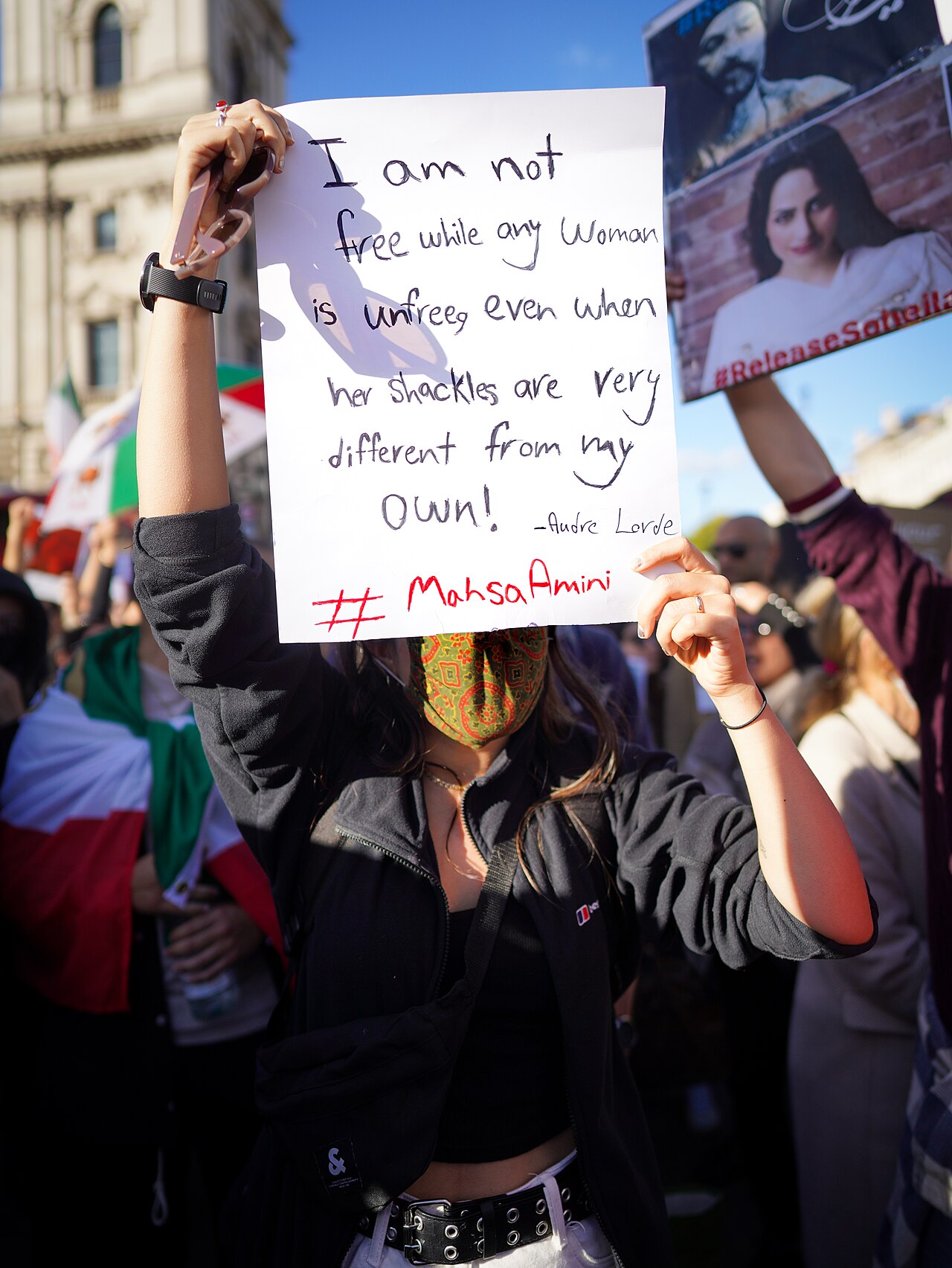 Mahsa Amini protest sign