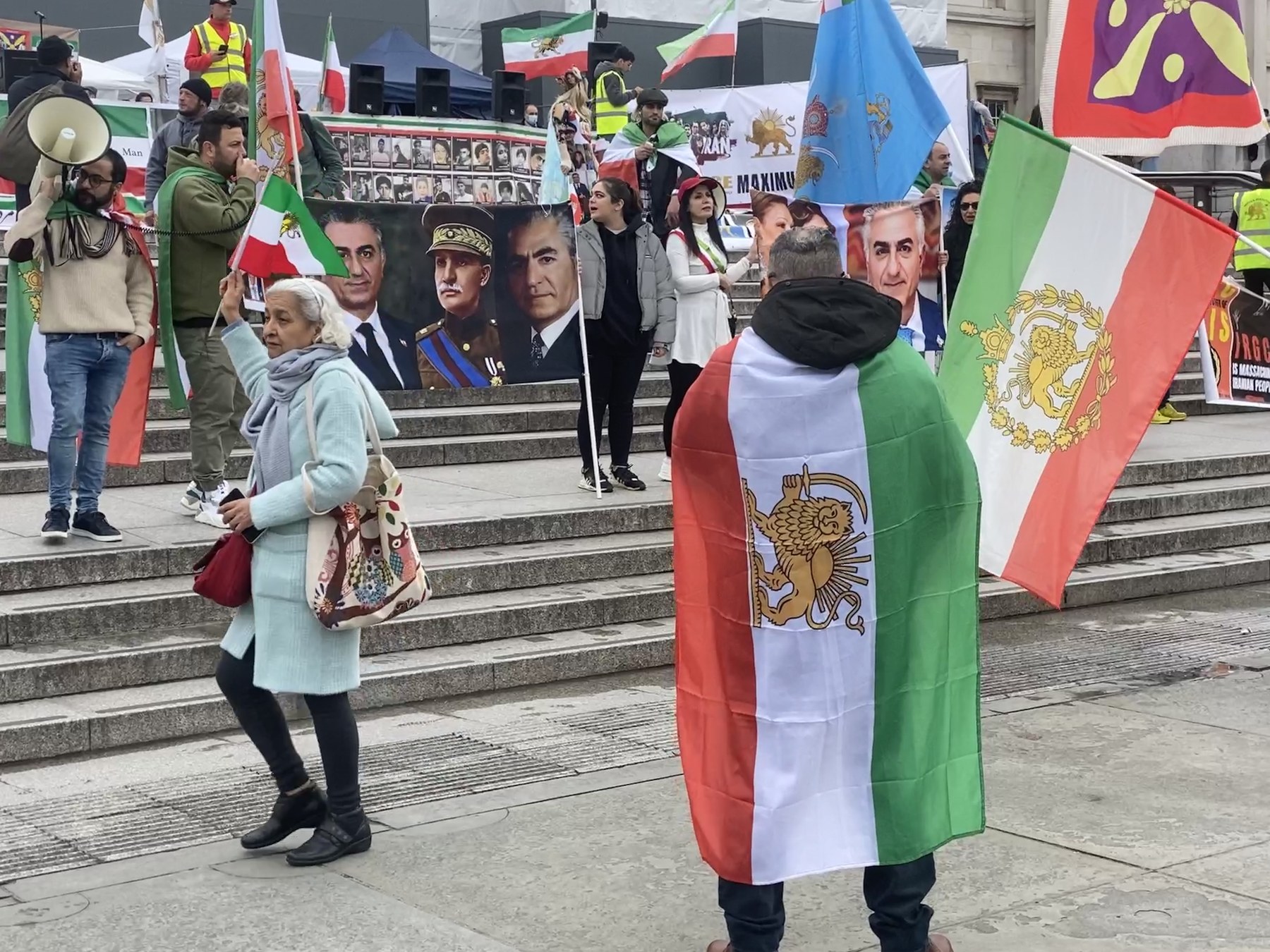Iran freedom rally at Trafalgar Square, London, 1 April 2023.