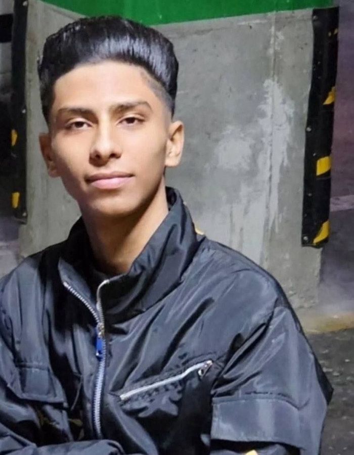 Portrait of Abolfazl Sheikhveisi, aged 18, from Mashhad, killed on January 8, 2026.