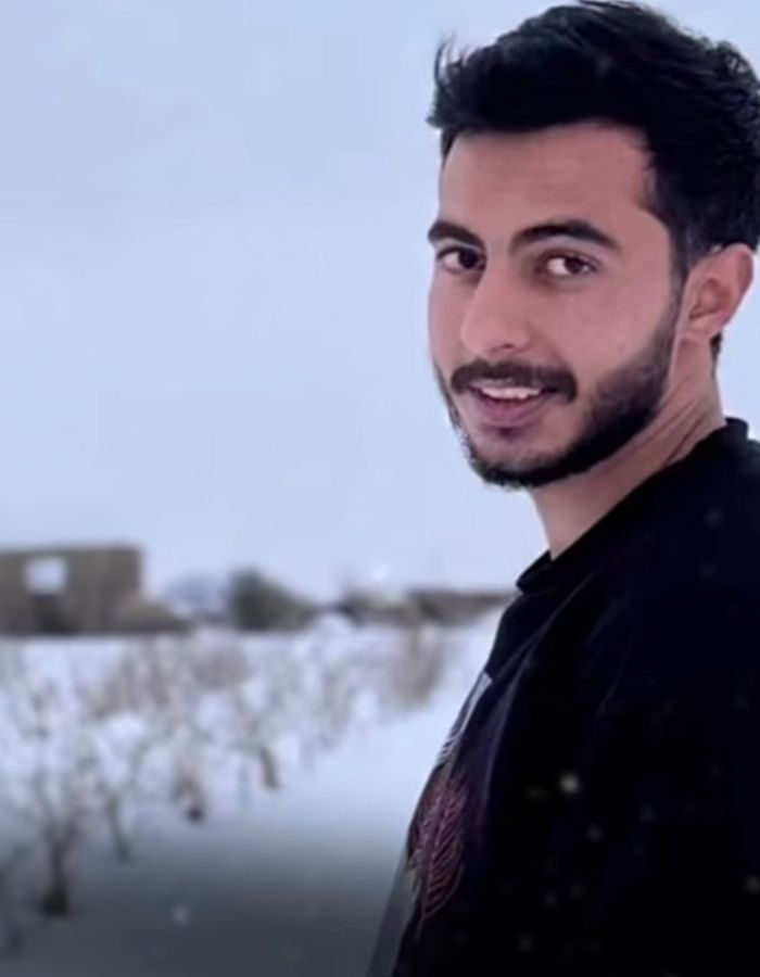 Portrait of Abolfazl Tavousi, aged 20, from Isfahan, killed on January 9, 2026.