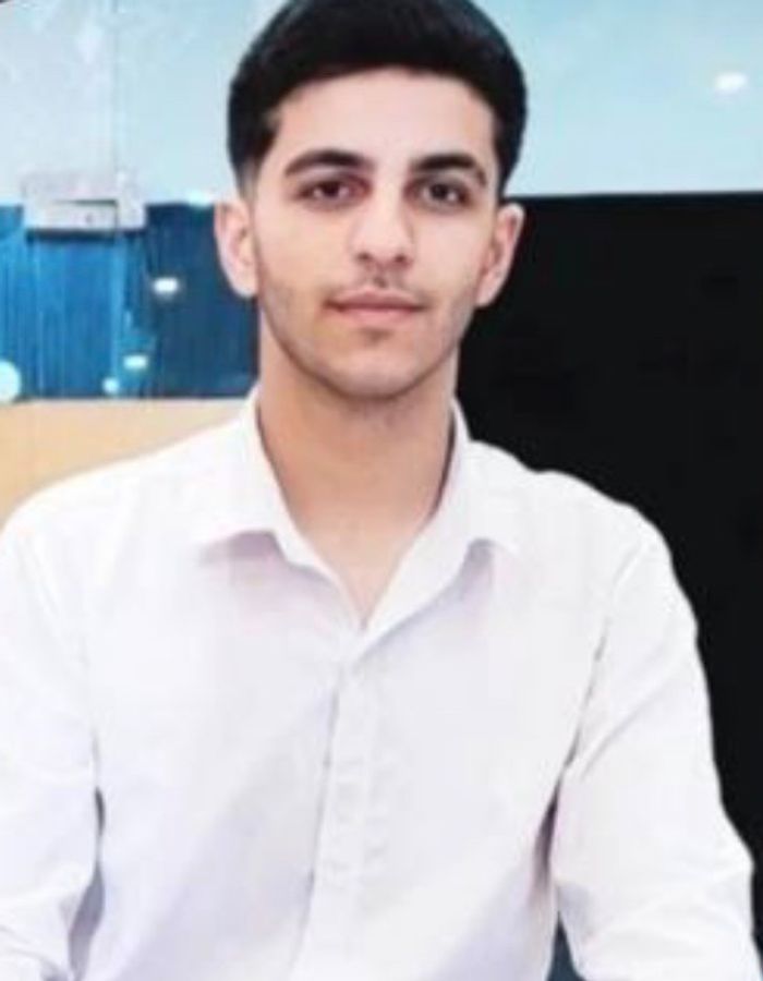Portrait of Ali Abdollahi Mousavi, aged 19, from Chalus, killed on February 8, 2026.