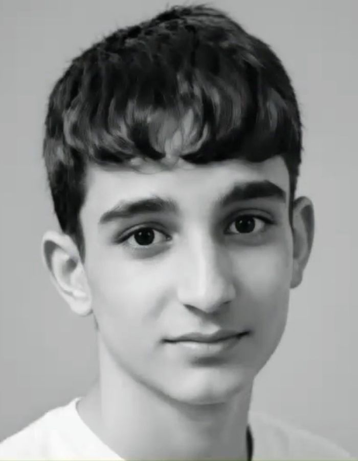 Portrait of Alireza Heydari, aged 17, from Islamshahr, killed on January 8, 2026.