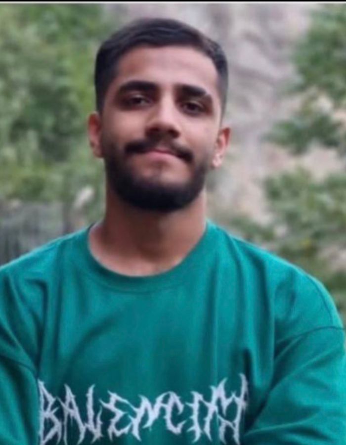 Portrait of Amirhossein Ghiaspour, aged 19, from Tehran, killed on January 9, 2026.