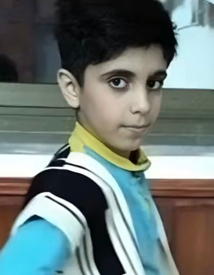 Portrait of Amirhossein Mohammadi Abdvand, aged 16, from Isfahan, killed on January 8, 2026.