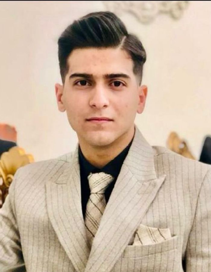 Portrait of Amirhossein Safari Goldasteh, aged 20, from Kermanshah, killed on January 8, 2026.