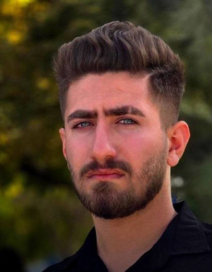 Portrait of Amirhossein Shakarami, aged 22, from Karaj, killed on January 8, 2026.