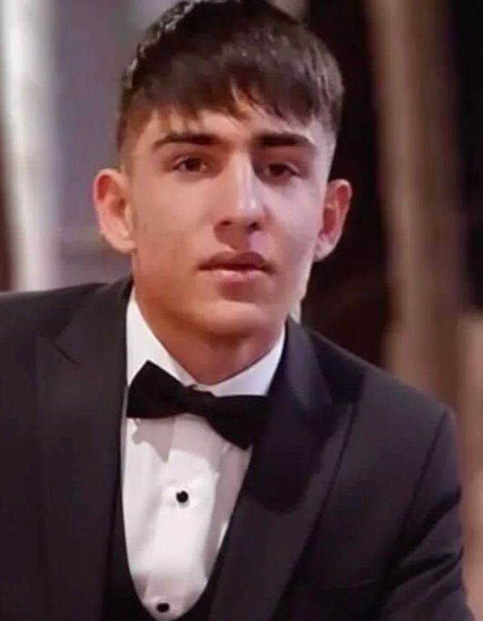 Portrait of Amirmehdi Moradi, aged 15, from Islamshahr, killed on January 9, 2026.