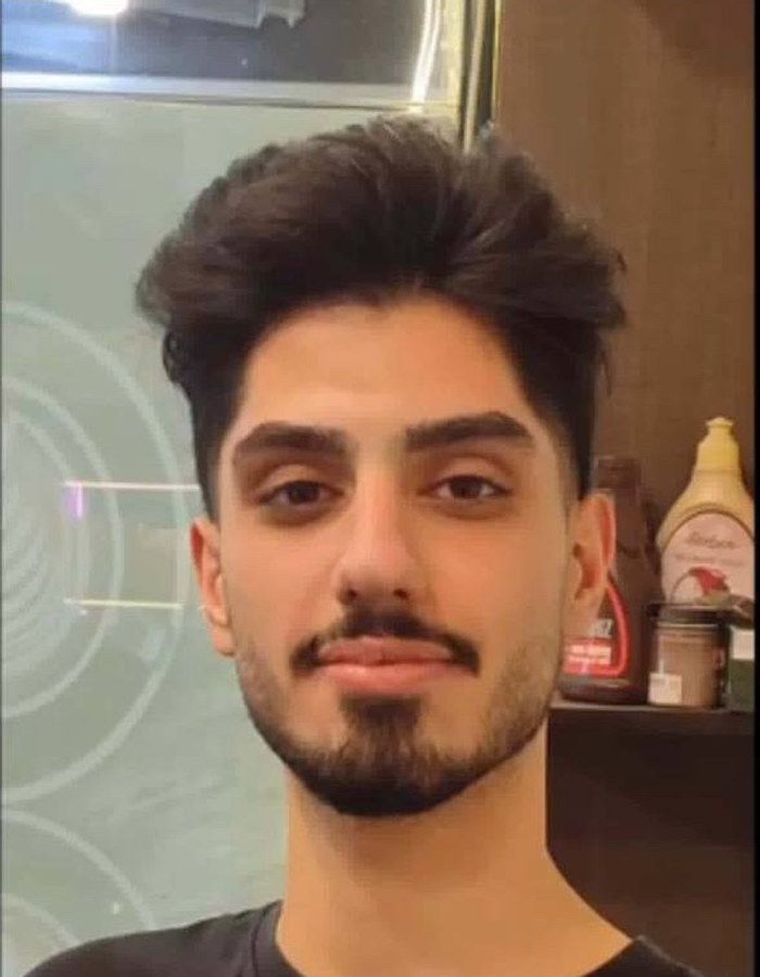Portrait of AmirMohammad Shadrou, aged 19, from Rasht, killed on January 9, 2026.