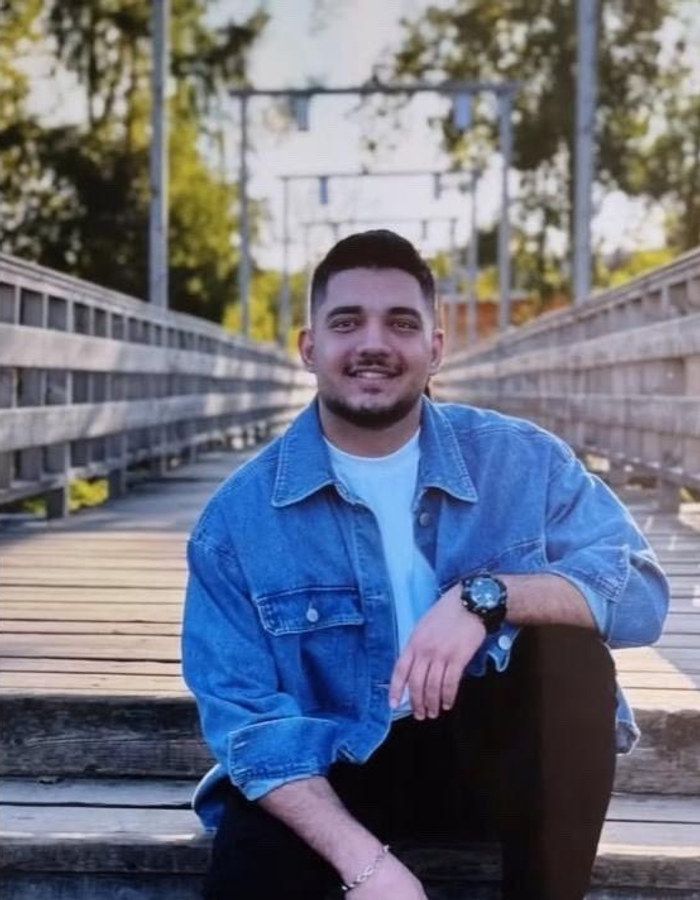 Portrait of Amirreza Rostami, aged 22, from Tehran, killed on January 8, 2026.