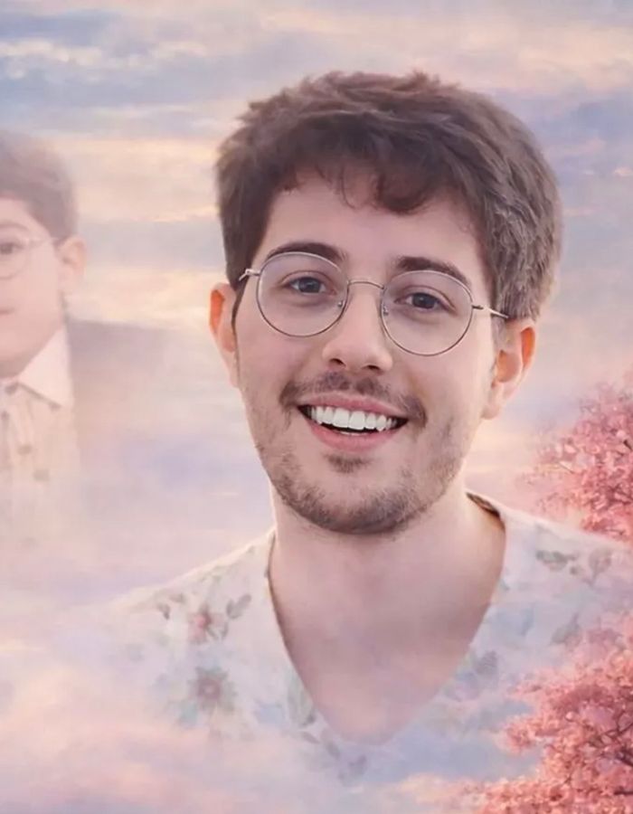 Portrait of Arad Ghasemi, aged 20, from Karaj, killed on January 8, 2026.