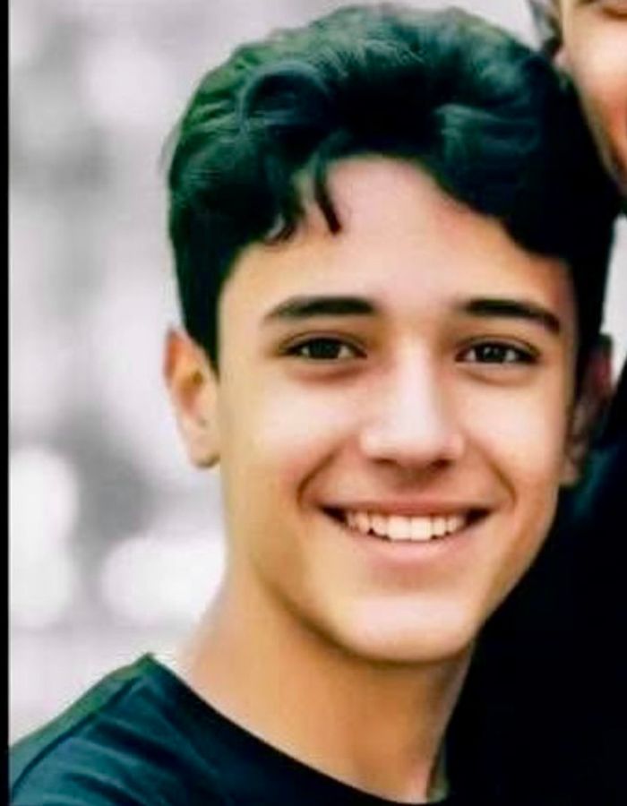 Portrait of Arian Eshghi, aged 14, from Tehran, killed on January 8, 2026.