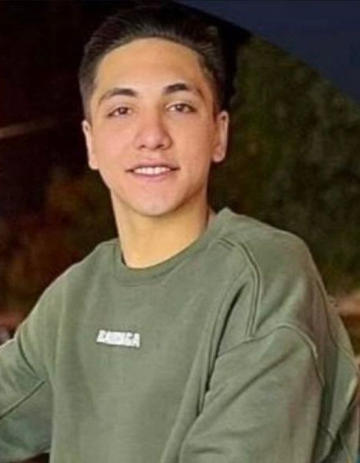 Portrait of Arvin Vafaei, aged 17, from Tehran, killed on January 8, 2026.