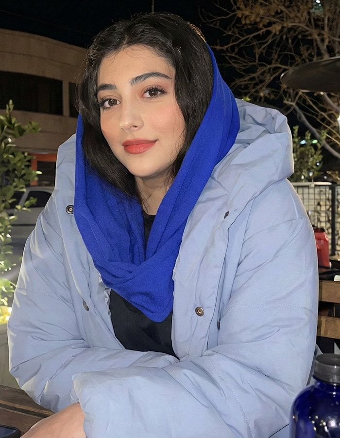 Portrait of Bita Akbari, aged 19, from Isfahan, killed on January 9, 2026.