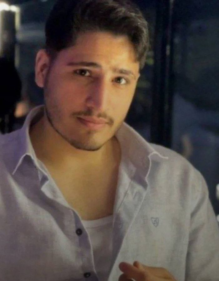 Portrait of Erfan Taghizadeh, aged 22, from Rasht, killed on January 7, 2026.