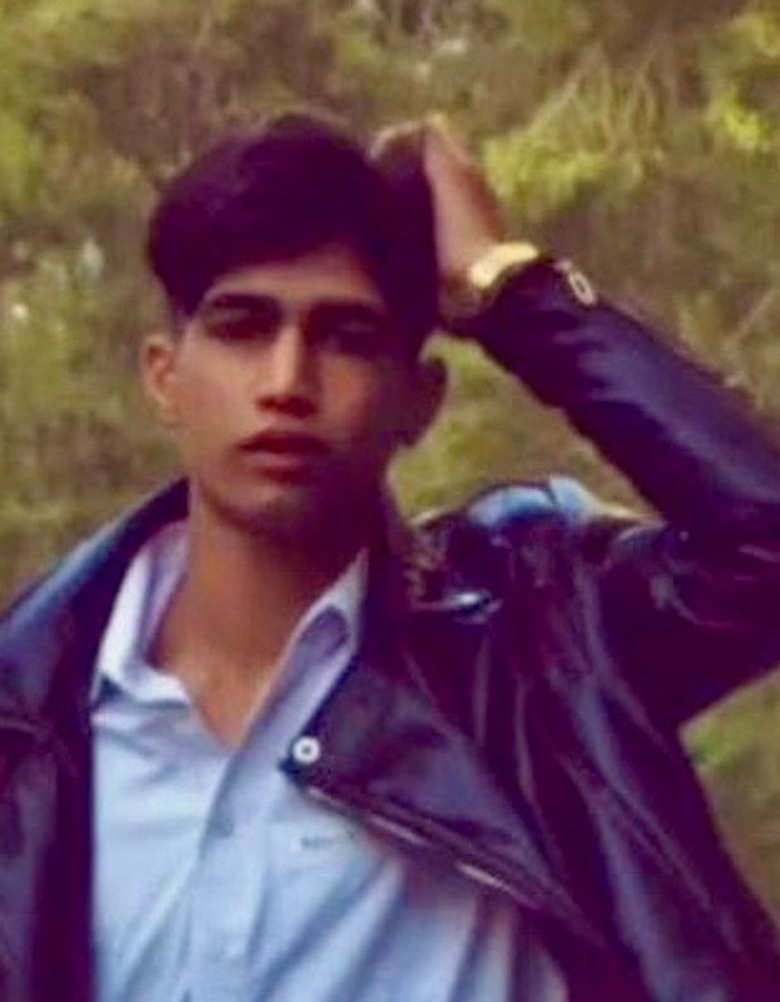 Portrait of Esmail Qalandarzehi, aged 21, from Bandar Abbas, killed on January 8, 2026.
