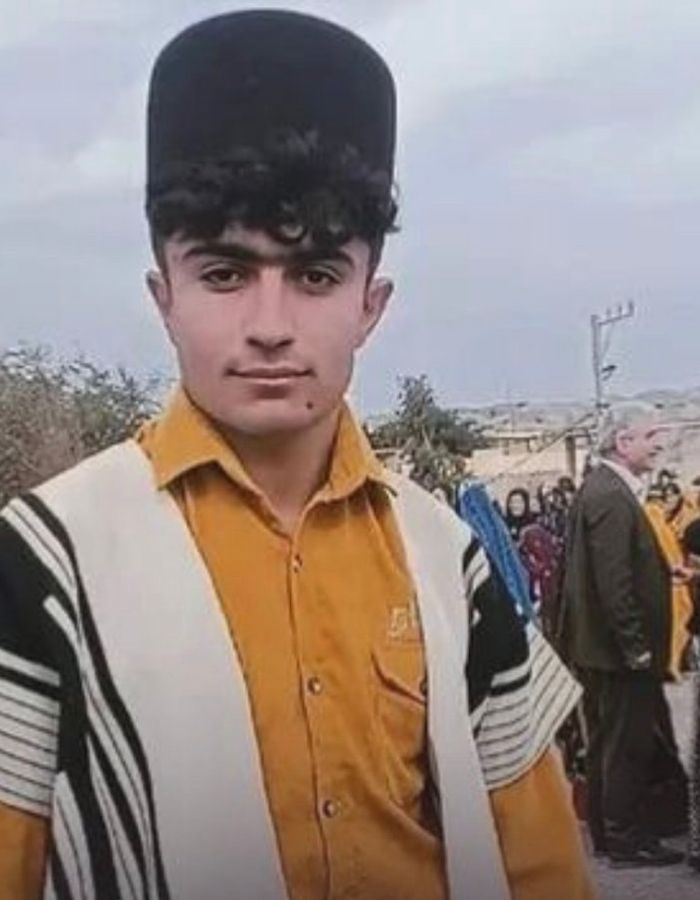 Portrait of Farshid Mokhtari, aged 18, from Yazdanshahr, killed on January 2, 2026.