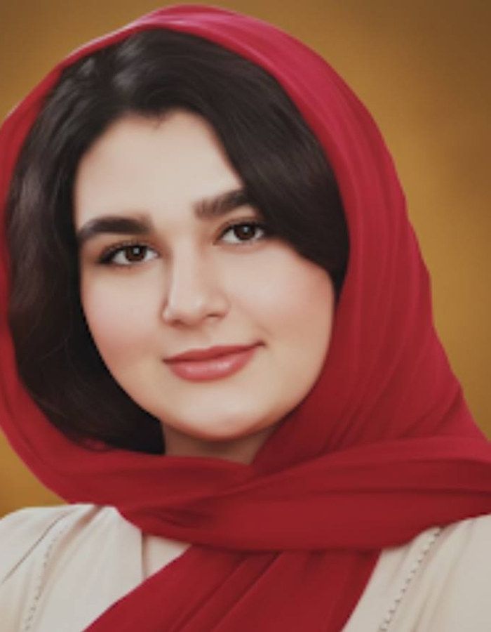 Portrait of Ghazal Janghorbani, aged 16, from Isfahan, killed on January 9, 2026.