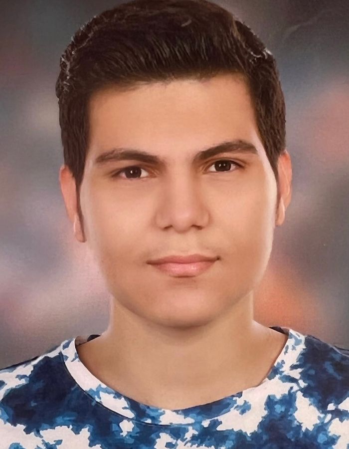 Portrait of Iliya Ojaghlou, aged 18, from Zanjan, killed on January 8, 2026.