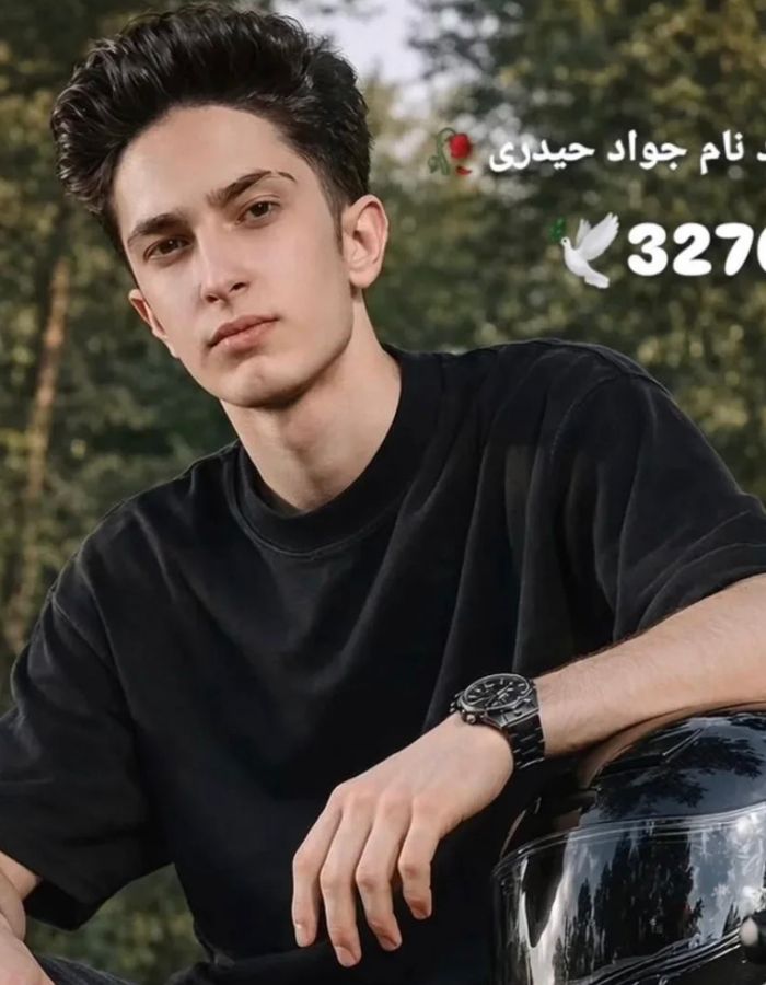Portrait of Javad Heydari, aged 17, from Isfahan, killed on January 9, 2026.