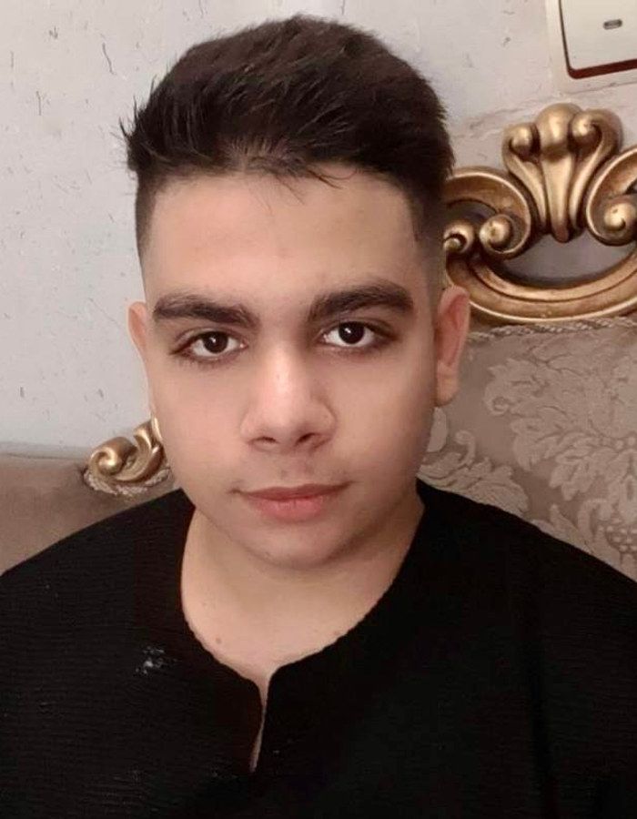 Portrait of Matin Abbasi, aged 19, from Shahriar, killed on January 14, 2026.