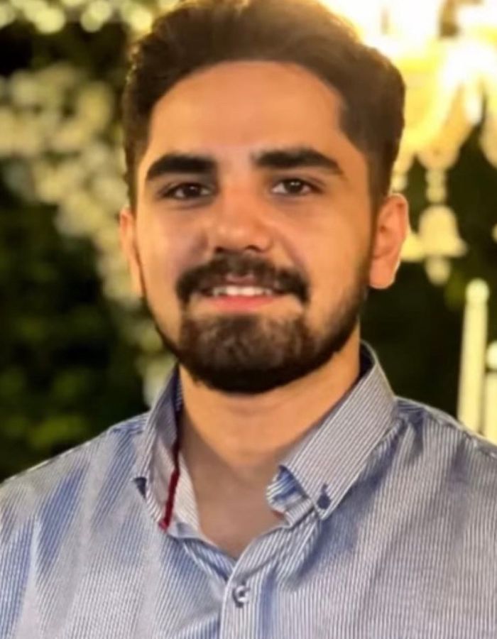 Portrait of Mehdi Sabri, aged 22, from Karaj, killed on January 9, 2026.