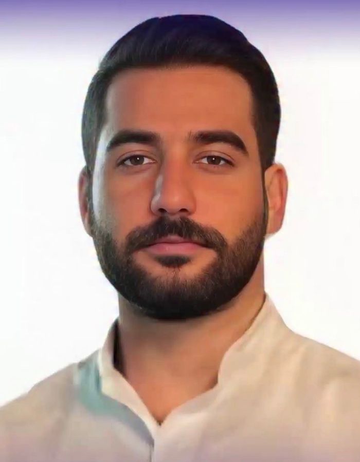 Portrait of Mehdi Salehi, aged 20, from NajafAbad, killed on February 26, 2026.