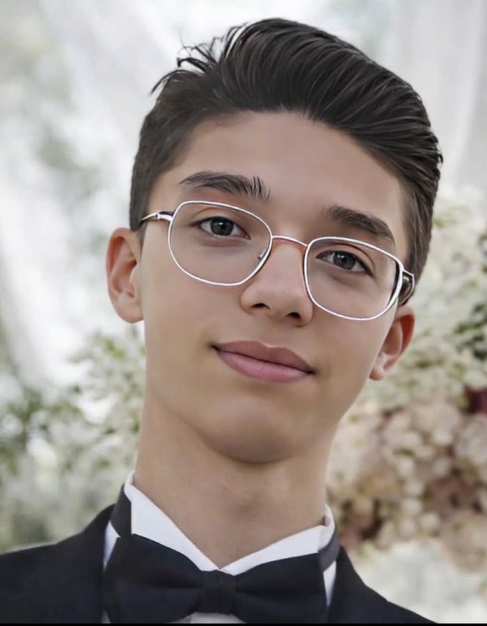 Portrait of Mehrad Sadeghi, aged 17, from Isfahan, killed on January 8, 2026.