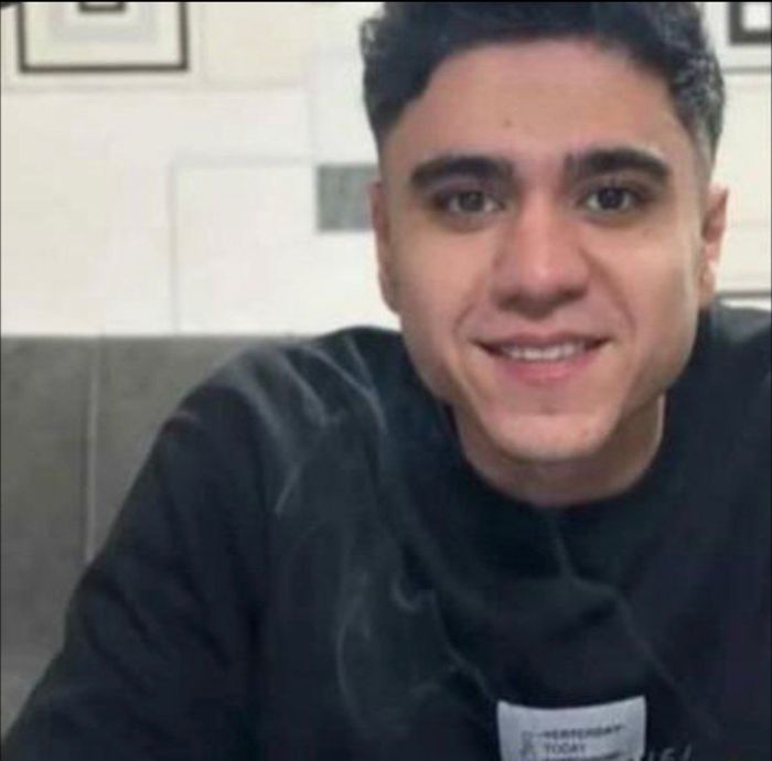 Portrait of Moein Basiri, aged 21, from Tehran, killed on January 8, 2026.