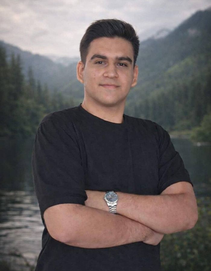 Portrait of Mohammad Saeidi, aged 20, from Mashhad, killed on January 8, 2026.