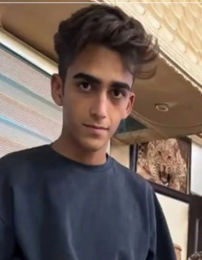 Portrait of Mohammadamin Amiri, aged 17, from Zanjan, killed on January 8, 2026.