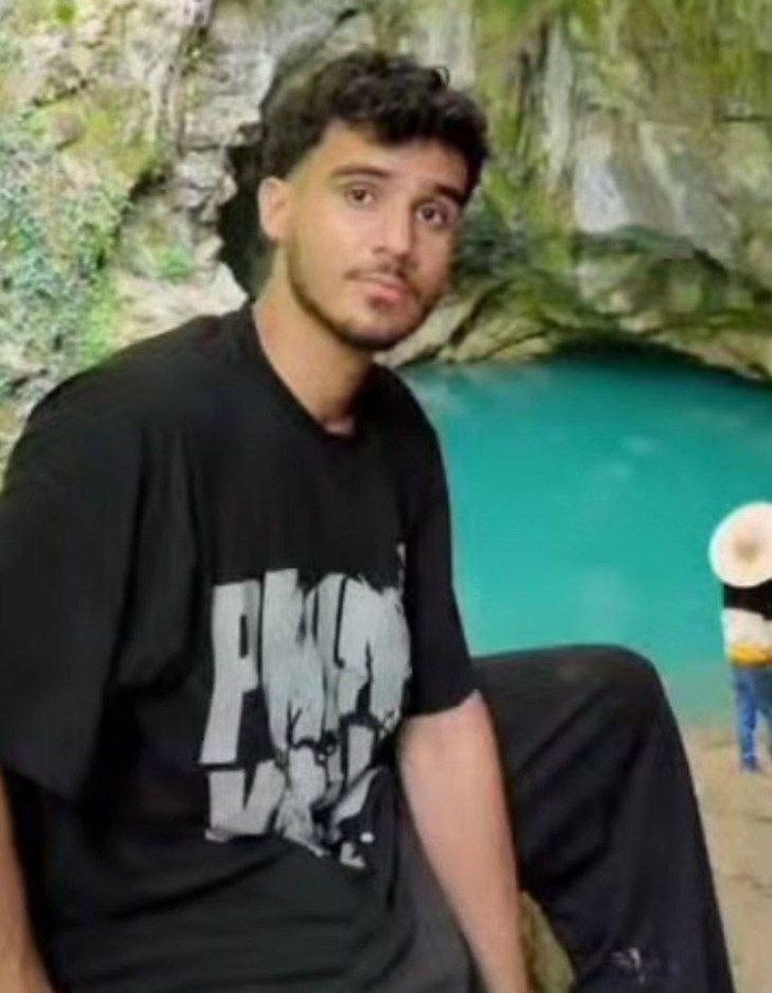 Portrait of MohammadAmin Oladi, aged 21, from Qazvin, killed on January 8, 2026.