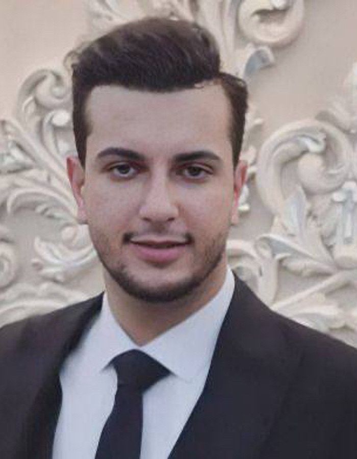 Portrait of Mohammadhossein Bogheraei, aged 22, from Tehran, killed on January 9, 2026.