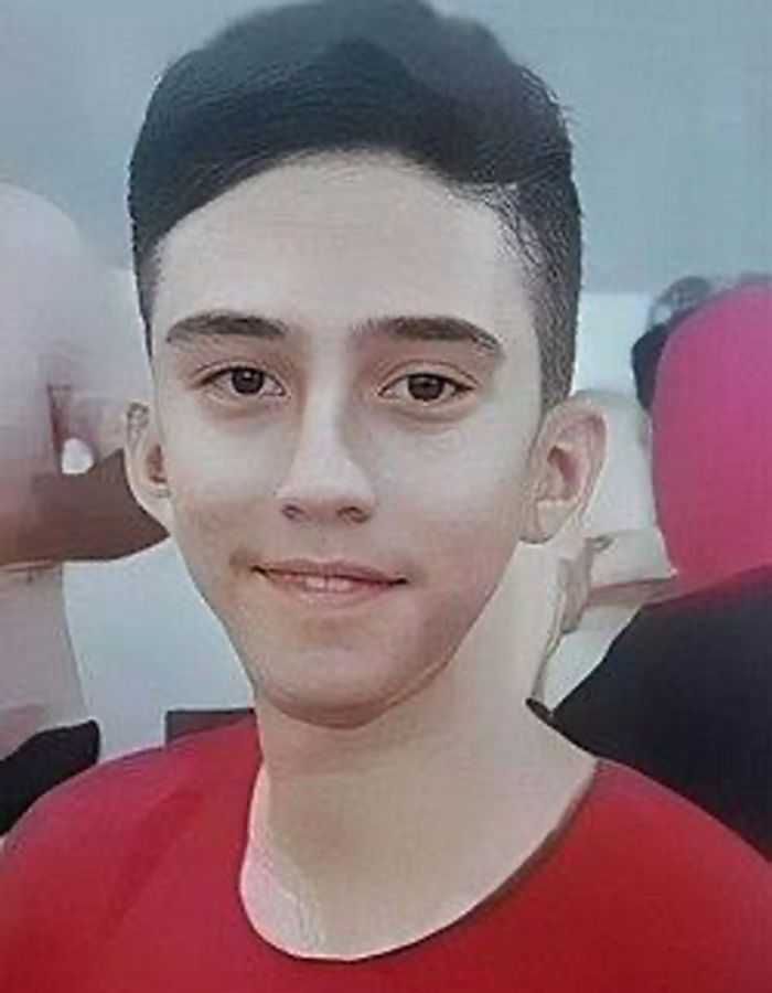 Portrait of Mostafa Fallahi, aged 15, from Azna, killed on January 1, 2026.