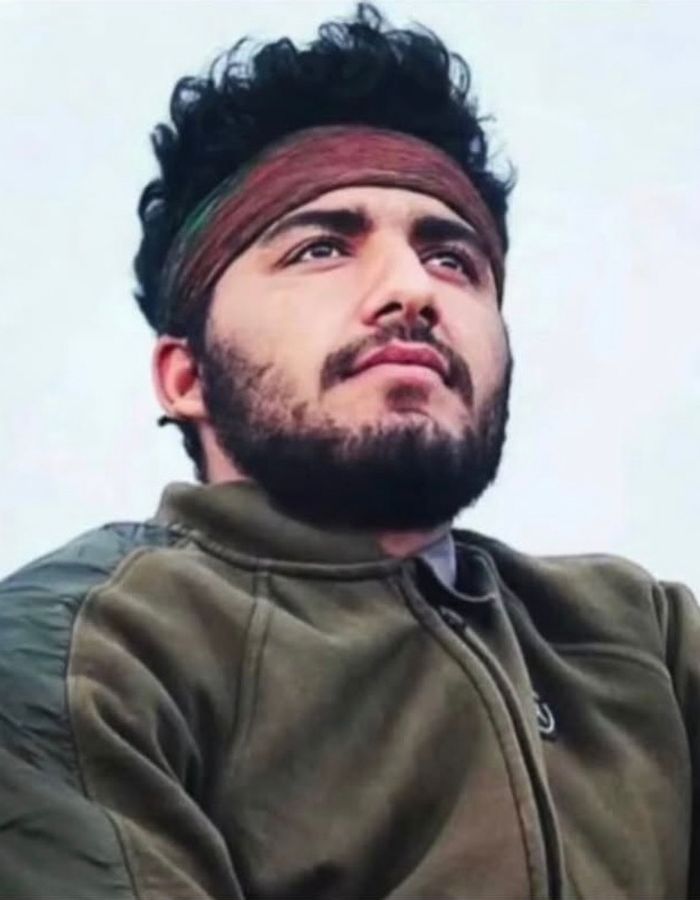 Portrait of Nima Jafari, aged 22, from Bandar Abbas, killed on February 7, 2026.