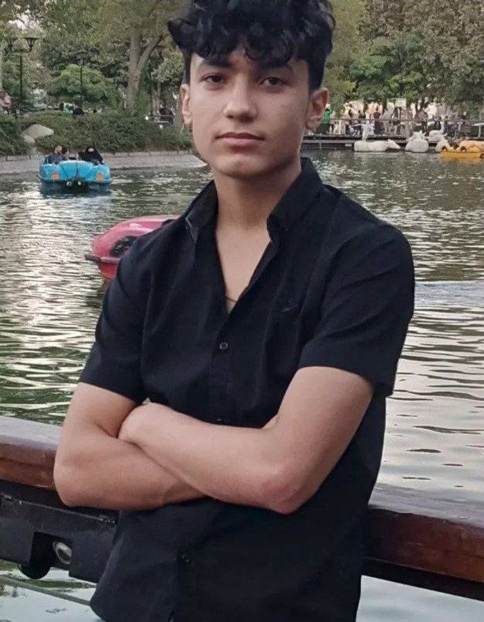 Portrait of Ramin Rostami, aged 18, from Mashhad, killed on January 9, 2026.