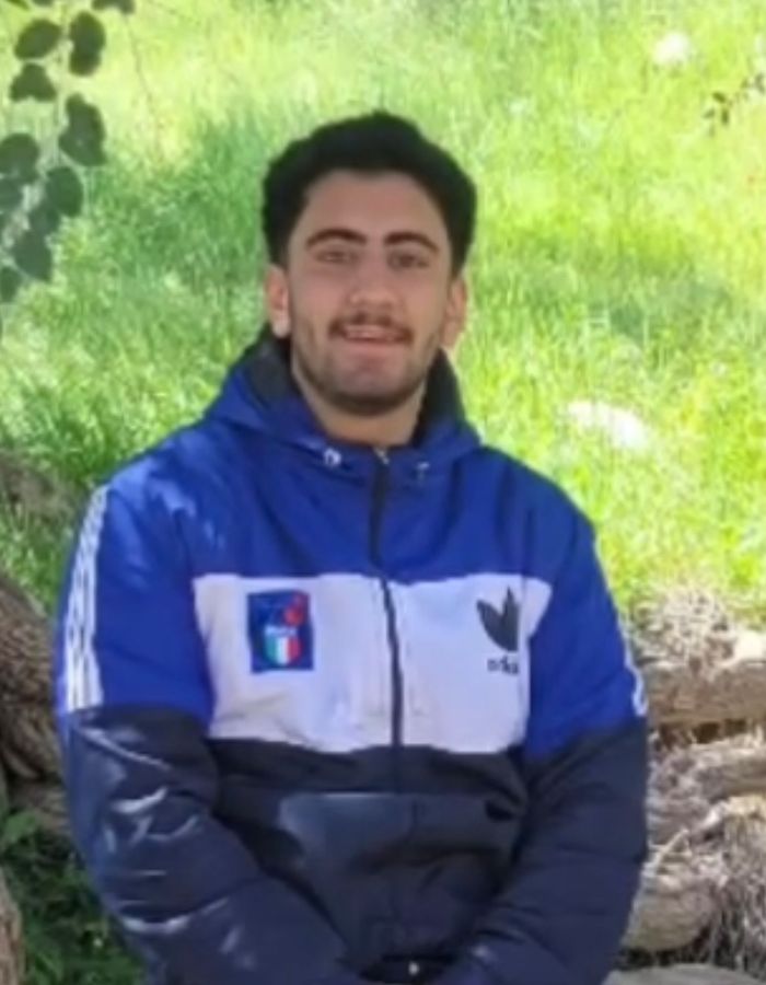 Portrait of Rauof Derakhshan mehr, aged 19, from Dezful, killed on January 9, 2026.