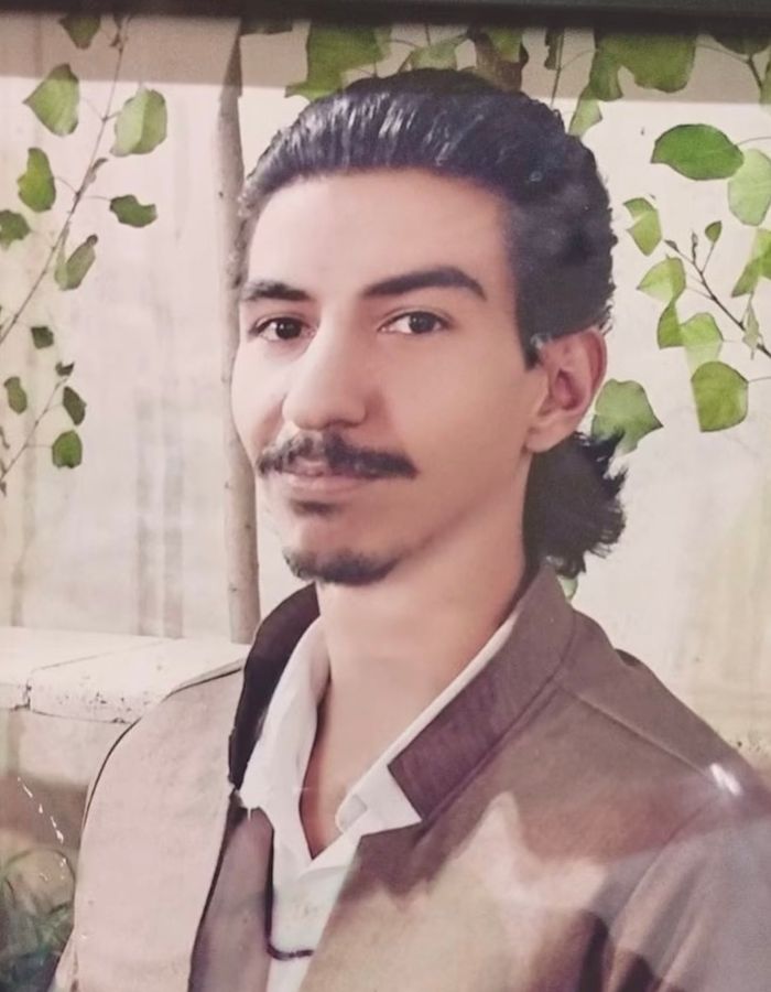 Portrait of Reza Naderi, aged 21, from Kermanshah, killed on January 8, 2026.