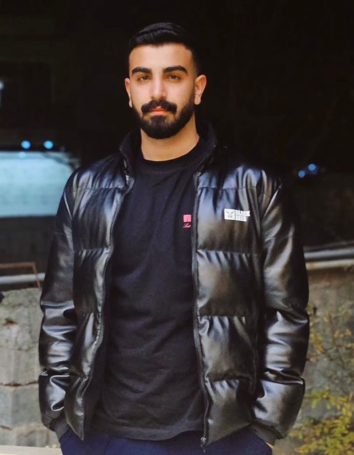 Portrait of Saman Alaei, aged 22, from Mazandaran, killed on January 9, 2026.