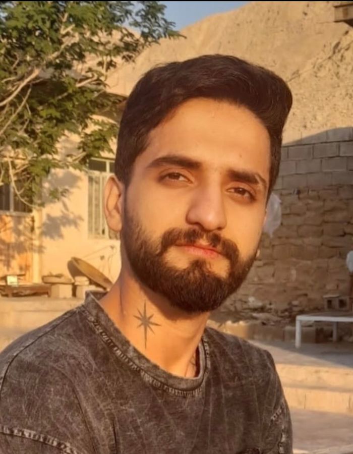 Portrait of Younes Cheraghi, aged 22, from Isfahan, killed on January 8, 2026.